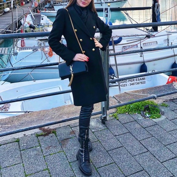 Zara Manteco Double-Breasted Coat with Gold Buttons – XS - Picture 7 of 7